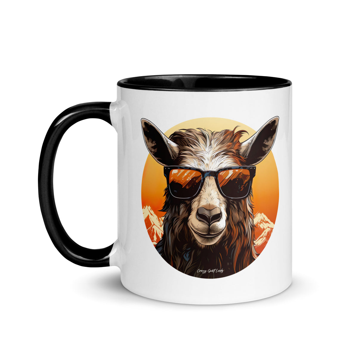 Cool Goat Mug with Color Inside