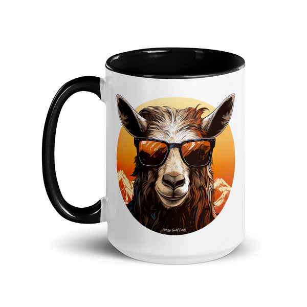 Cool Goat Mug with Color Inside