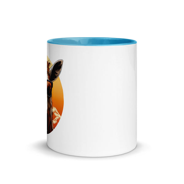 Cool Goat Mug with Color Inside