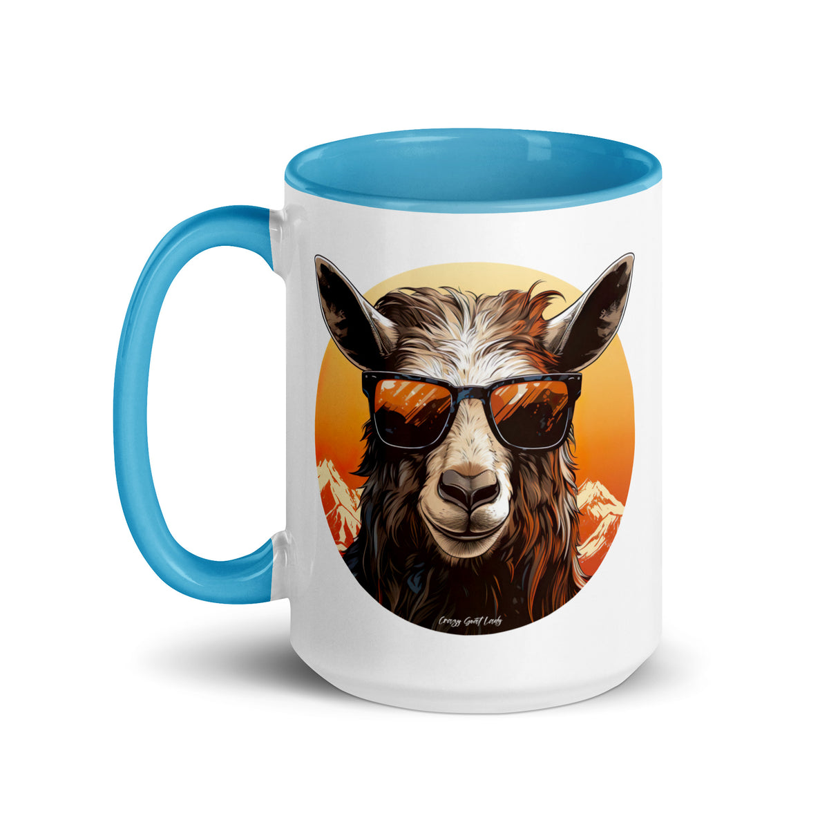 Cool Goat Mug with Color Inside