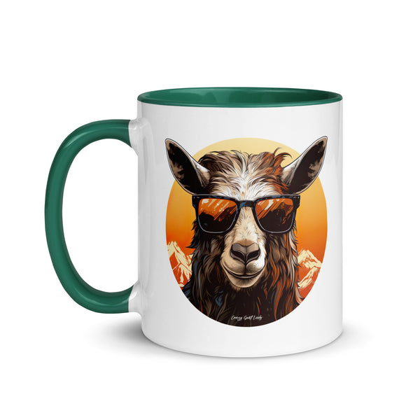 Cool Goat Mug with Color Inside