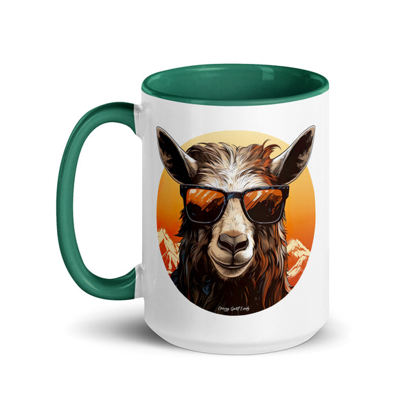 Cool Goat Mug with Color Inside