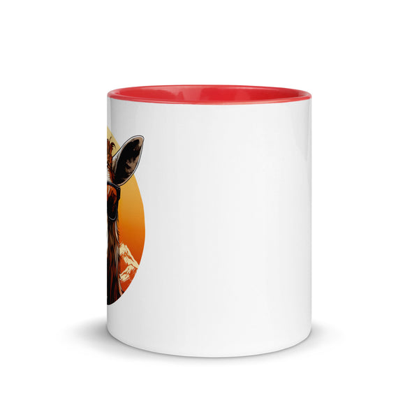 Cool Goat Mug with Color Inside