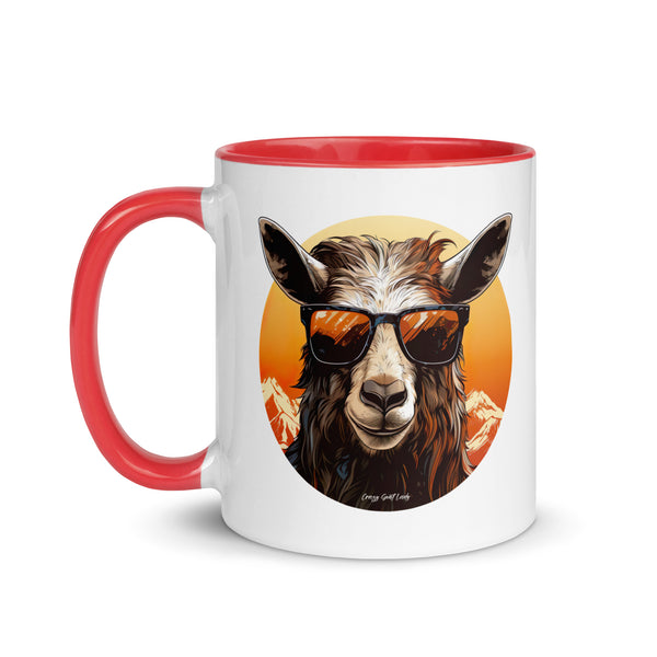 Cool Goat Mug with Color Inside