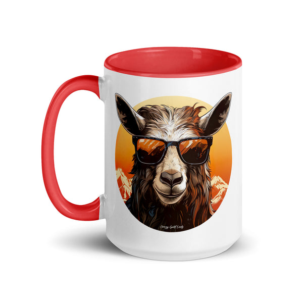 Cool Goat Mug with Color Inside
