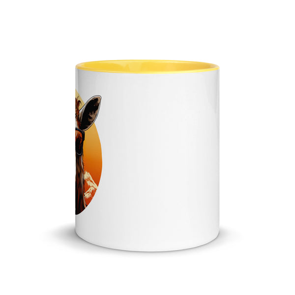 Cool Goat Mug with Color Inside