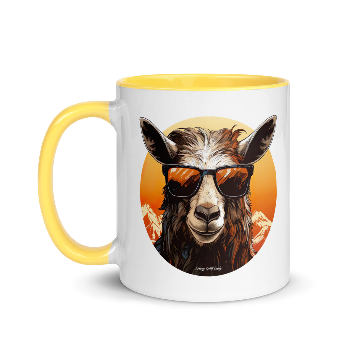 Cool Goat Mug with Color Inside