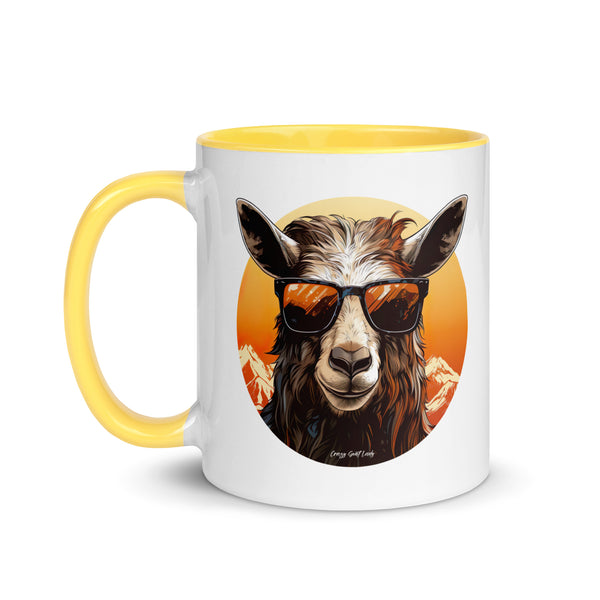 Cool Goat Mug with Color Inside