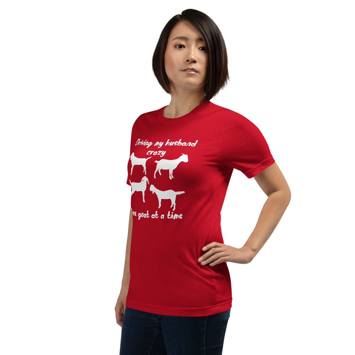 Driving My Husband Crazy One Goat at a Time T-shirt